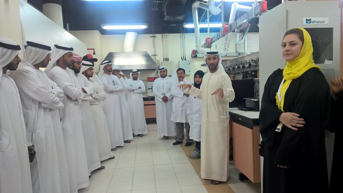 Student visit to the Abu Dhabi Oil Refining Co.