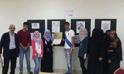 ورشة عمل عن الفن التشكيلي الإسلامي لطلبة جامعة العين  