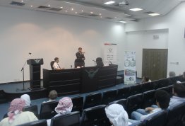 An Awareness lecture organized by Deanship of Student Affairs on obesity and effects was given by Dr. Nutrition