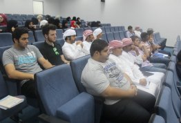 A lecture on the occasion of World Food Day by Mr. Abdullah Ali Hamadi from Abu Dhabi Food Control Authority