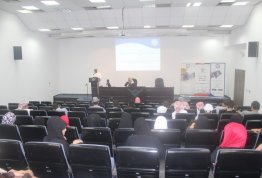 A lecture on the occasion of World Food Day by Mr. Abdullah Ali Hamadi from Abu Dhabi Food Control Authority