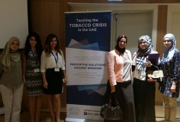 Students from the Faculty of Pharmacy win the third place in the best innovative solution to tackle the tobacco crisis in the uae