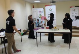 ورشة عمل تدريبية للطلبة المشاركين في مهرجان أبوظبي للعلوم لسنة 2014 (مقر أبوظبي)