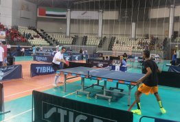 Participating at Abu Dhabi 2nd Open Championship in Table Tennis - Al Jazeera Sports Club