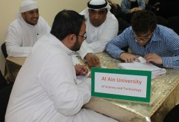 اليوم المفتوح للإحصاء بين طلاب جامعة العين وجامعة زايد - مقر أبوظبي