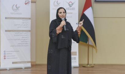 H.E. Amal Al Afeefi Presents a workshop about Khalifa Award