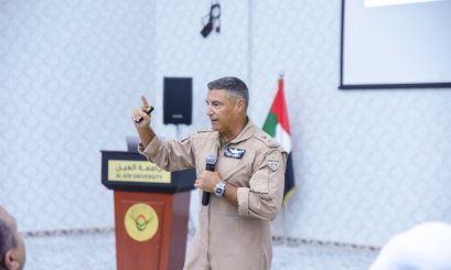 Al Ain University hosts the Director General of the National Search and Rescue Center to talk about 